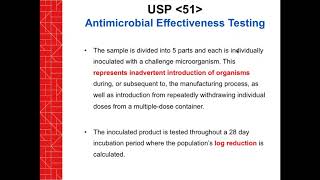 Microbiology Testing USP requirements for Sterile and Nonsterile Preparations [upl. by Shippee]