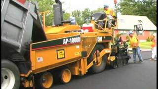 Cat® AP1000D Asphalt Paver in Action [upl. by Gerstner]