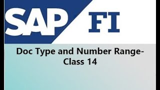 SAP FI Document Type and Number Ranges  Class 14 [upl. by Aneloj835]