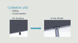 Designing Countersinks in Sheet Metal Parts [upl. by Aikal787]