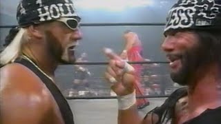 Hollywood Hogan vs Macho Man Randy Savage  nWo Mega Powers EXPLODE [upl. by Nillek]