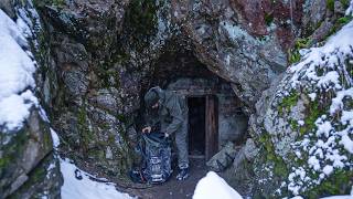 Trapped in a Blizzard Mysterious Cave Shelter Saves My Life [upl. by Andromache]