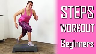 20 Minute Steps Workout Routine for Beginners  Stepper Exercises At Home [upl. by Ycrad]