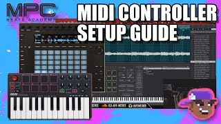 MPC Beats  How To Setup MIDI ControllersAKAI MPK Mini amp Push 2 [upl. by Ladiv]