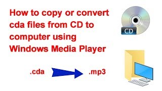 How to copy or convert cda files from CD to computer using Windows Media Player [upl. by Czarra]