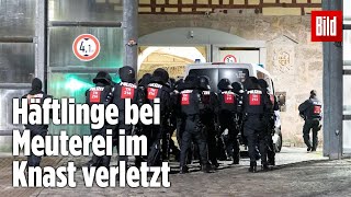 Gefängnismeuterei Polizei stürmt Knast in Thüringen  JVA Untermaßfeld [upl. by Grunberg]