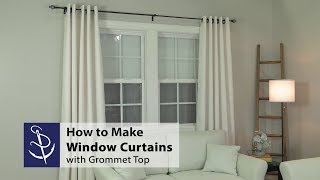 How to Make a Window Curtain with Grommet Top [upl. by Hamnet478]