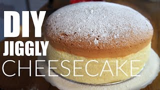 DIY JIGGLY Japanese Cotton CHEESECAKE Recipe  You Made What [upl. by Schroth]