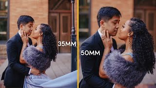 35mm vs 50mm Lens Comparison for Couple Photography [upl. by Wauters791]