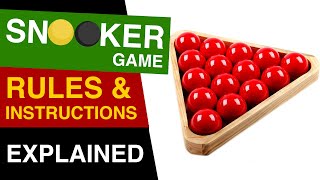 Snooker Rules EXPLAINED  How to Play Snooker  Rules of Snooker [upl. by Eelarol]