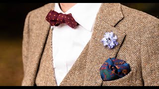 How to Put on a Boutonniere amp Lapel Flower Pin The Right Way [upl. by Ynelram315]