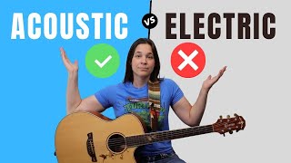 PROS amp CONS  Acoustic VS Electric Guitar For Beginners [upl. by Adlar]