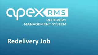 13 Recovery Redelivery Job [upl. by Aer199]