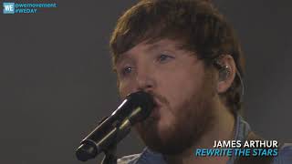 James Arthur  quotRewrite the Starsquot Live from WE Day Toronto [upl. by Idnym]