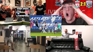 Crazy Liverpool Fan Reactions to Alissons LastMinute Goal Against West Brom [upl. by Heddy]