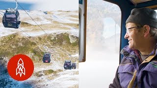 Exploring the Swiss Alps by Cable Car [upl. by Attenod]