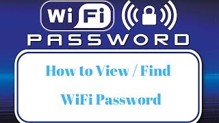 How to View Saved WiFi Password in Windows 10 [upl. by Daisy671]