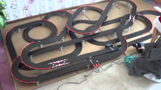 Afx giant raceway electric slot car track [upl. by Anomahs]