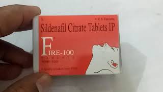 Fire 100 MG Tablet Sildenafil Citrate Tablet  Uses Dosage Side Effects Price in hindi [upl. by Sorcha]