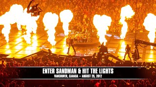 Metallica Enter Sandman amp Hit the Lights Vancouver Canada  August 25 2012 [upl. by Kaiulani]