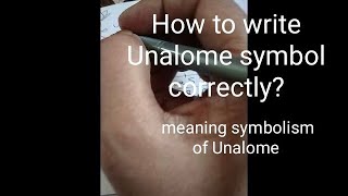 How to write UNALOME Symbol correctlyWhat it Symbolizes spiritualguidancesymbol✍️TheRedPilgrim 😇 [upl. by Jacquelin875]