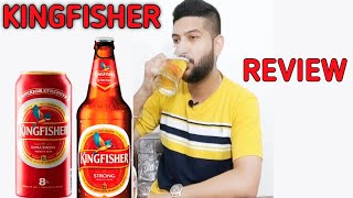 Kingfisher Beer  Kingfisher Strong Beer Review [upl. by Anerys]